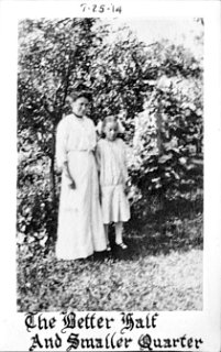 Una Kilgore Durst and daughter Grace.  July 25, 1914